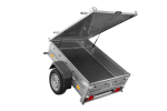 Remorque simple essieu UNITRAILER Garden Trailer 150 KIPP 150x106 capot aluminium – image 16