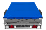 Remorque sur ressorts UNITRAILER Garden 201/R KIPP 200x125 châssis H-0 bâche bleue 750 kg – image 19