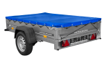 Remorque sur ressorts UNITRAILER Garden 201/R KIPP 200x125 châssis H-0 bâche bleue 750 kg – image 17