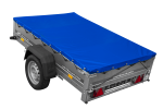 Remorque sur ressorts UNITRAILER Garden 201/R KIPP 200x125 châssis H-0 bâche bleue 750 kg – image 16