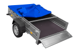 Remorque sur ressorts UNITRAILER Garden 201/R KIPP 200x125 châssis H-0 bâche bleue 750 kg – image 15