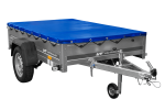 Remorque sur ressorts UNITRAILER Garden 201/R KIPP 200x125 châssis H-0 bâche bleue 750 kg – image 14