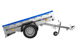 Remorque sur ressorts UNITRAILER Garden 201/R KIPP 200x125 châssis H-0 bâche bleue 750 kg – image 12