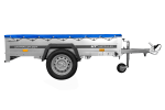 Remorque sur ressorts UNITRAILER Garden 201/R KIPP 200x125 châssis H-0 bâche bleue 750 kg – image 11