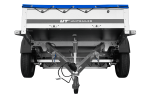 Remorque sur ressorts UNITRAILER Garden 201/R KIPP 200x125 châssis H-0 bâche bleue 750 kg – image 13