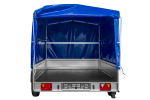 Remorque sur ressorts UNITRAILER Garden 265/R KIPP 264x150 châssis H-1100 bâche bleue – image 13