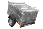 Remorque un essieu 150x106 UNITRAILER GARDEN 150 KIPP ridelles supplémentaires capot aluminium PTAC 750 kg – image 13