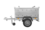 Remorque un essieu 150x106 UNITRAILER GARDEN 150 KIPP ridelles supplémentaires capot aluminium PTAC 750 kg – image 16