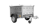 Remorque un essieu 150x106 UNITRAILER GARDEN 150 KIPP ridelles supplémentaires capot aluminium PTAC 750 kg – image 20