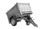 Remorque un essieu 150x106 UNITRAILER GARDEN 150 KIPP ridelles supplémentaires capot aluminium PTAC 750 kg – image 18