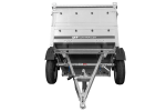 Remorque un essieu 150x106 UNITRAILER GARDEN 150 KIPP ridelles supplémentaires capot aluminium PTAC 750 kg – image 12