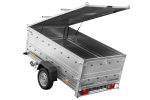 Remorque un essieu 230x125 UNITRAILER GARDEN 230 KIPP côtés BIS capot aluminium PTAC 750 kg – image 17