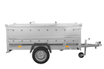 Remorque un essieu 230x125 UNITRAILER GARDEN 230 KIPP côtés BIS capot aluminium PTAC 750 kg – image 10