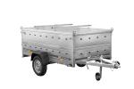 Remorque un essieu 230x125 UNITRAILER GARDEN 230 KIPP côtés BIS capot aluminium PTAC 750 kg – image 21