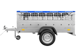 Remorque utilitaire UNITRAILER Garden Trailer 201 KIPP 200x125 bâche plate ridelles grillagées roue jockey – image 12