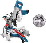 Scie à onglets radiale filaire 1400 W Ø216 mm avec 2 lames – image 1