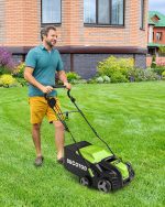 Scarificateur électrique 2 en 1 33 cm avec réglage de profondeur 4 positions et bac 55 L – image 8