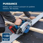 Scie circulaire BOSCH GKS 18V-57-2 GX 18 V avec FSN 440