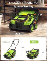 Scarificateur électrique OKKMAX 40.6 cm avec sac de collecte