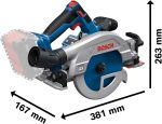 Scie circulaire BOSCH GKS 18V-57-2 GX 18 V avec FSN 440