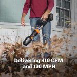 Souffleur sans fil WORX WG543 20 V 410 CFM avec batterie