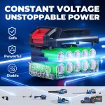 Souffleur de feuilles sans fil 40 V 650 CFM avec 2 batteries 4,0 Ah et chargeur – image 5