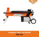 Fendeur de bûches électrique 6 tonnes 52 cm 2200 W 230 V – image 3