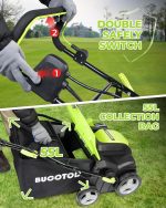 Scarificateur électrique 2 en 1 33 cm avec réglage de profondeur 4 positions et bac 55 L – image 4