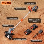 Motoculteur à batterie TASKSTAR TH4000 avec 2 batteries