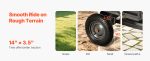 Remorque à benne basculante 283 L pour tracteur tondeuse – image 6