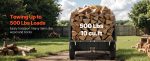 Remorque à benne basculante 283 L pour tracteur tondeuse – image 2