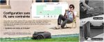Robot tondeuse 250 m² sans fil périphérique