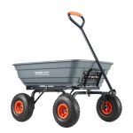 Chariot à benne basculante 680 kg avec poignée 2 en 1 - 680kg 425L – image 2