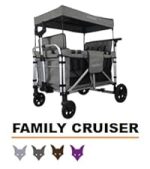 Chariot de jardin pliable 75 kg avec toit et frein