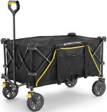 Chariot pliable 185 L avec porte-gobelets intégrés
