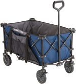 Chariot pliable 185 L avec porte-gobelets intégrés - Rouge – image 3