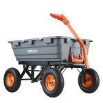 Chariot à benne basculante 680 kg avec poignée 2 en 1 - 680kg 425L – image 1