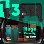 Chariot de jardin pliable 220 L avec 4 roues – image 6