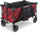 Chariot pliable 185 L avec porte-gobelets intégrés - Rouge – image 1