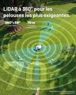 Robot tondeuse sans fil 3000 m² avec LiDAR 360° – image 5