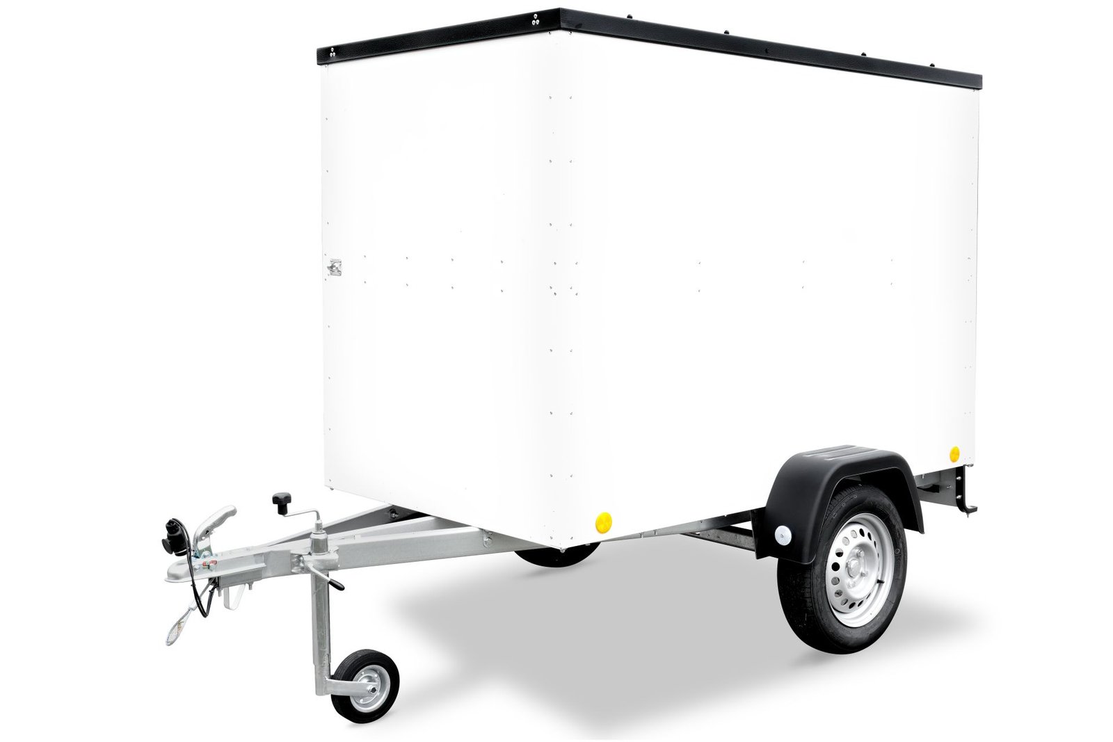Remorque fourgon TPV KT-EU2 750 kg blanche avec double porte à droite