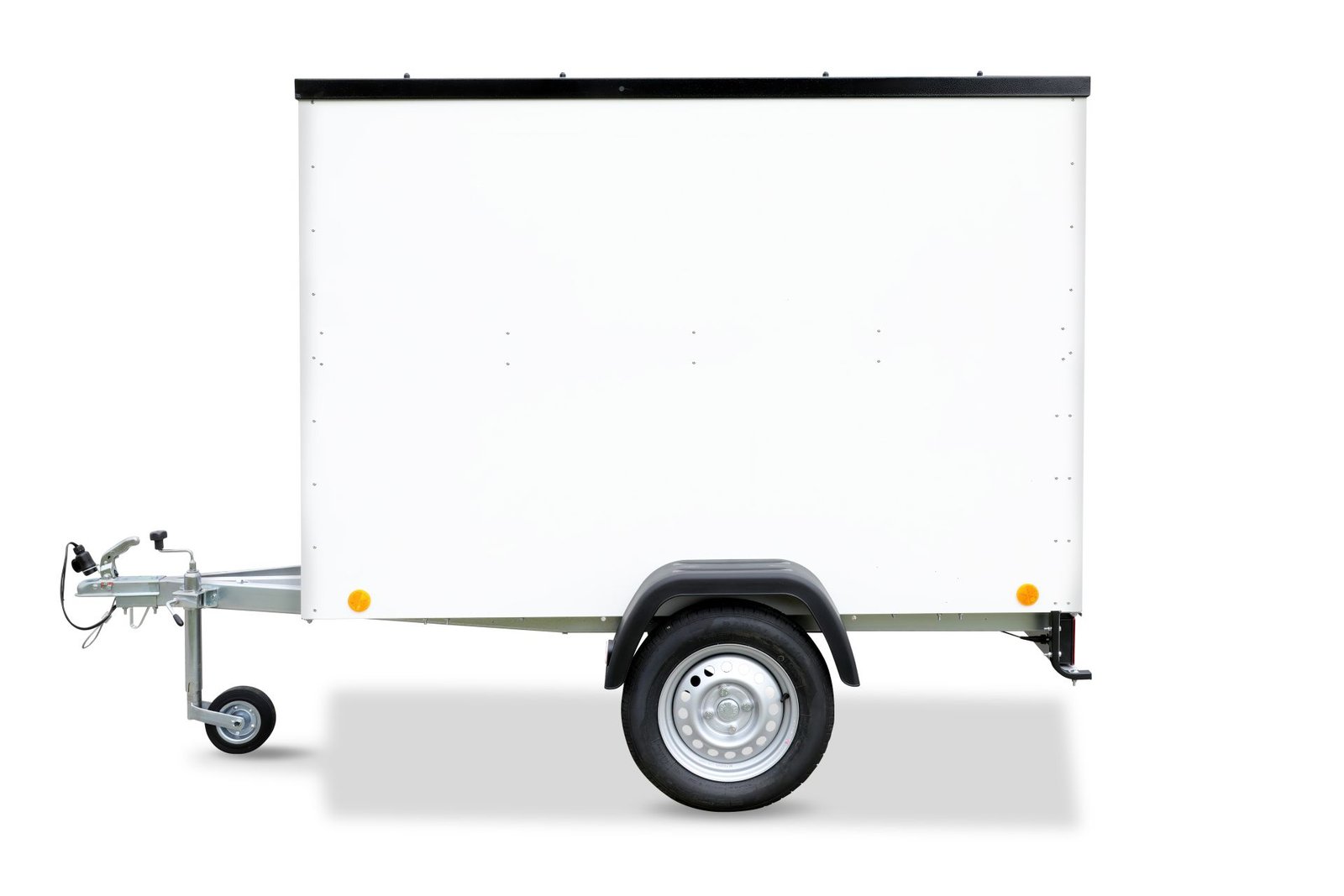 Remorque fourgon TPV KT-EU2 750 kg blanche avec double porte à droite