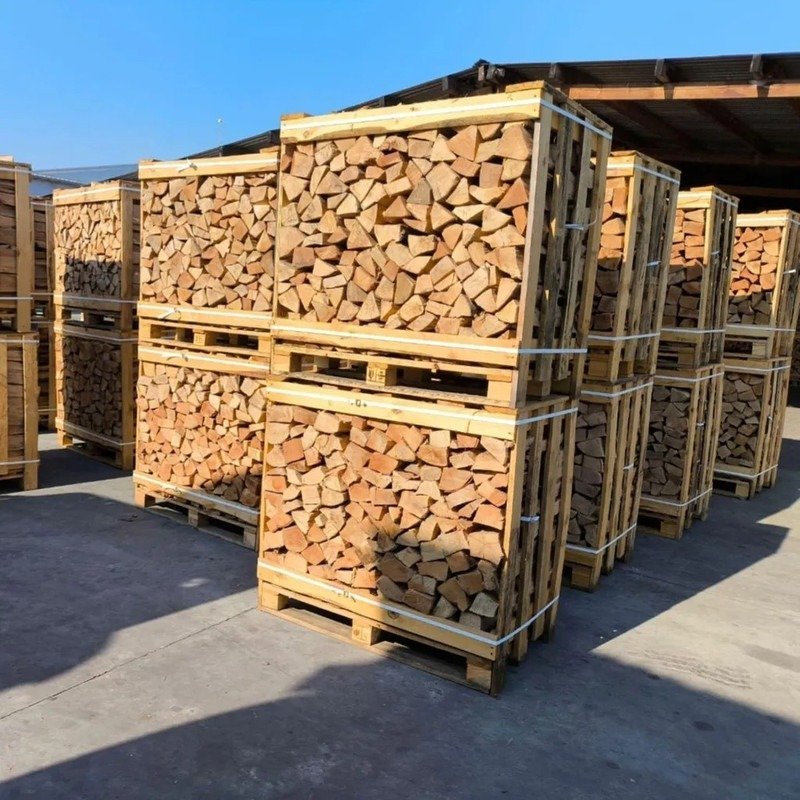 Bois de chauffage hêtre 25 cm 2 RM en caisses bois