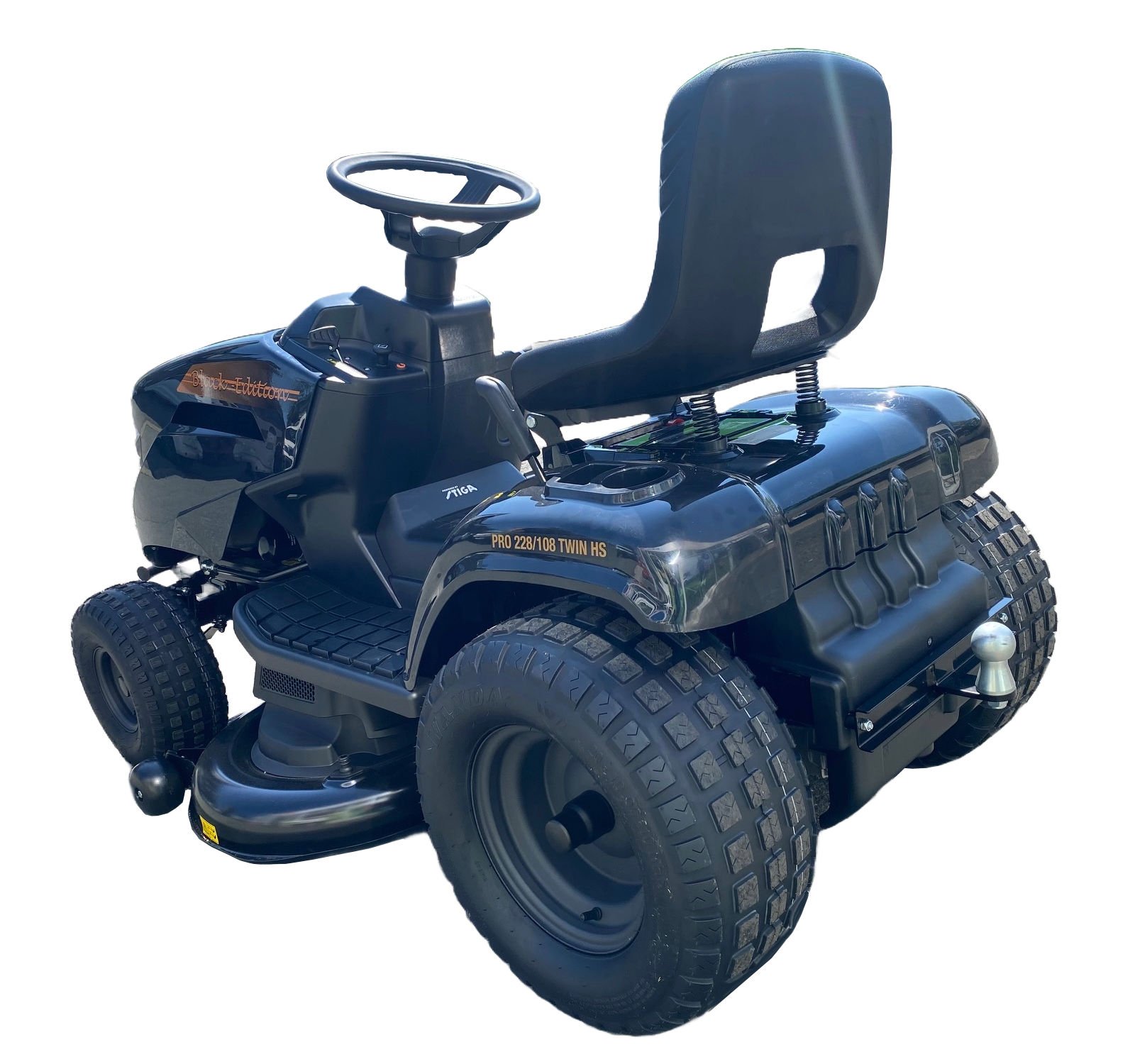 Tracteur tondeuse Black Edition PRO 228/108 Twin HS avec pack hiver 120 Plus