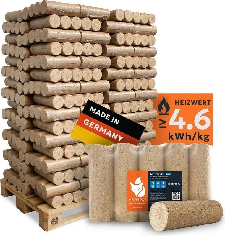 Bûches densifiées HEIZFUXX Nestro XL Blue 960 kg