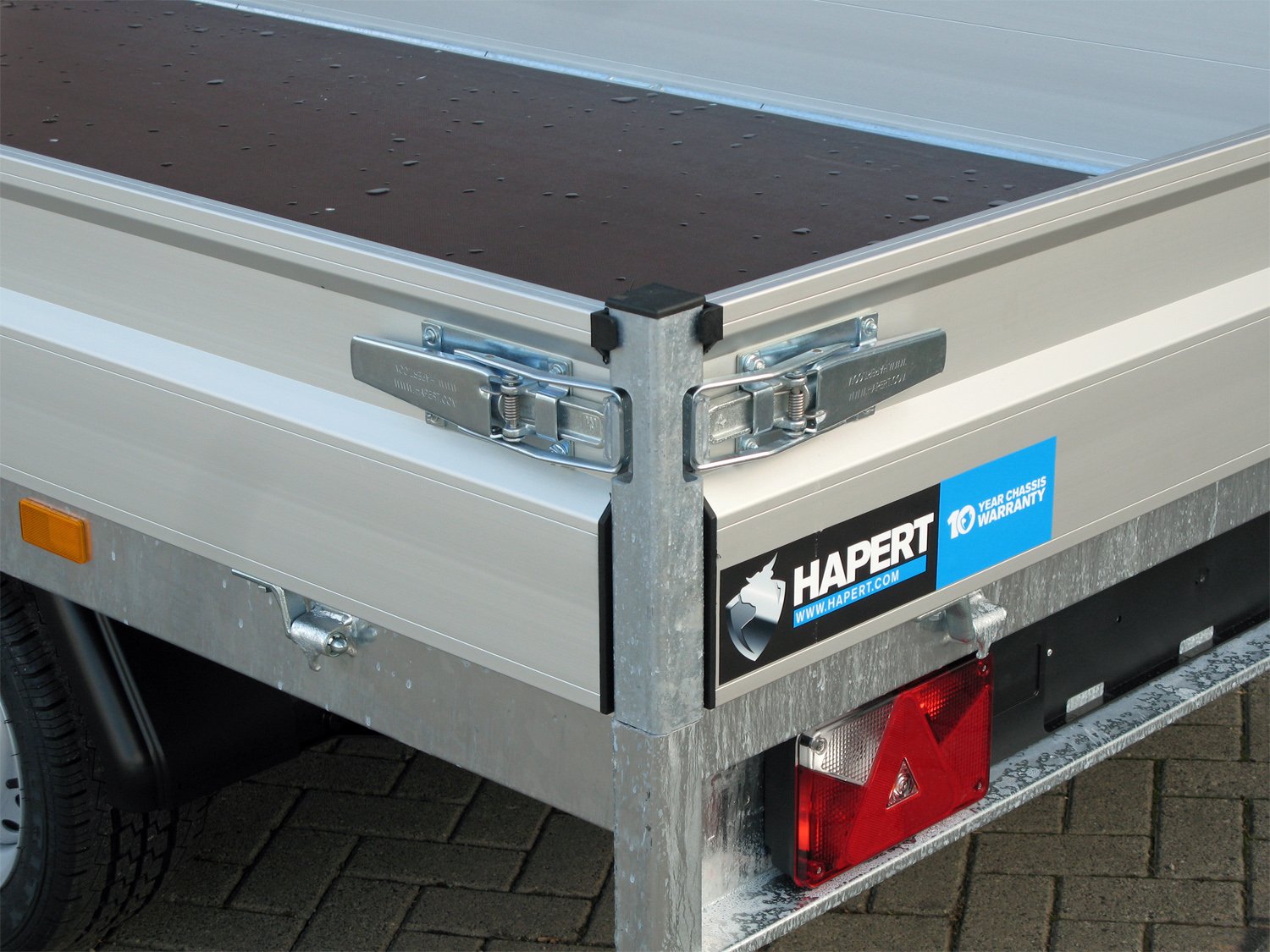 Remorque plateau Hapert Azure H-2 3000 Multi 3350 x 1800 avec rampes