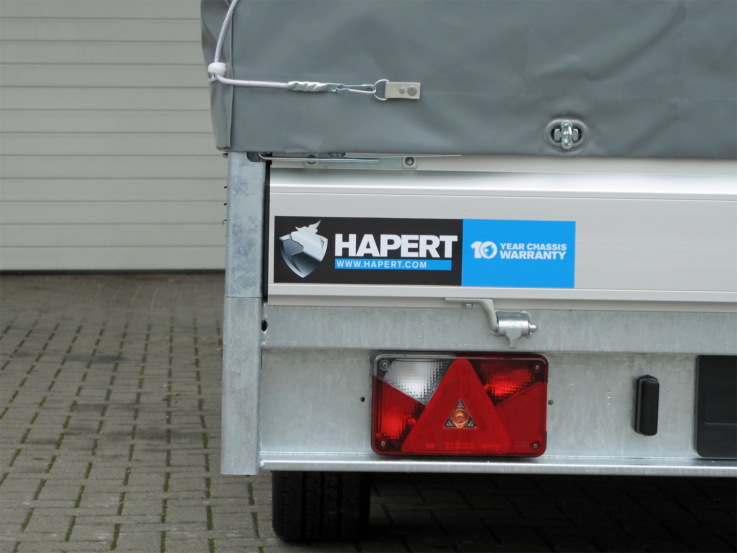 Remorque plateau Hapert Azure H-2 2700 4050 x 2000 avec bâche haute 2000 mm