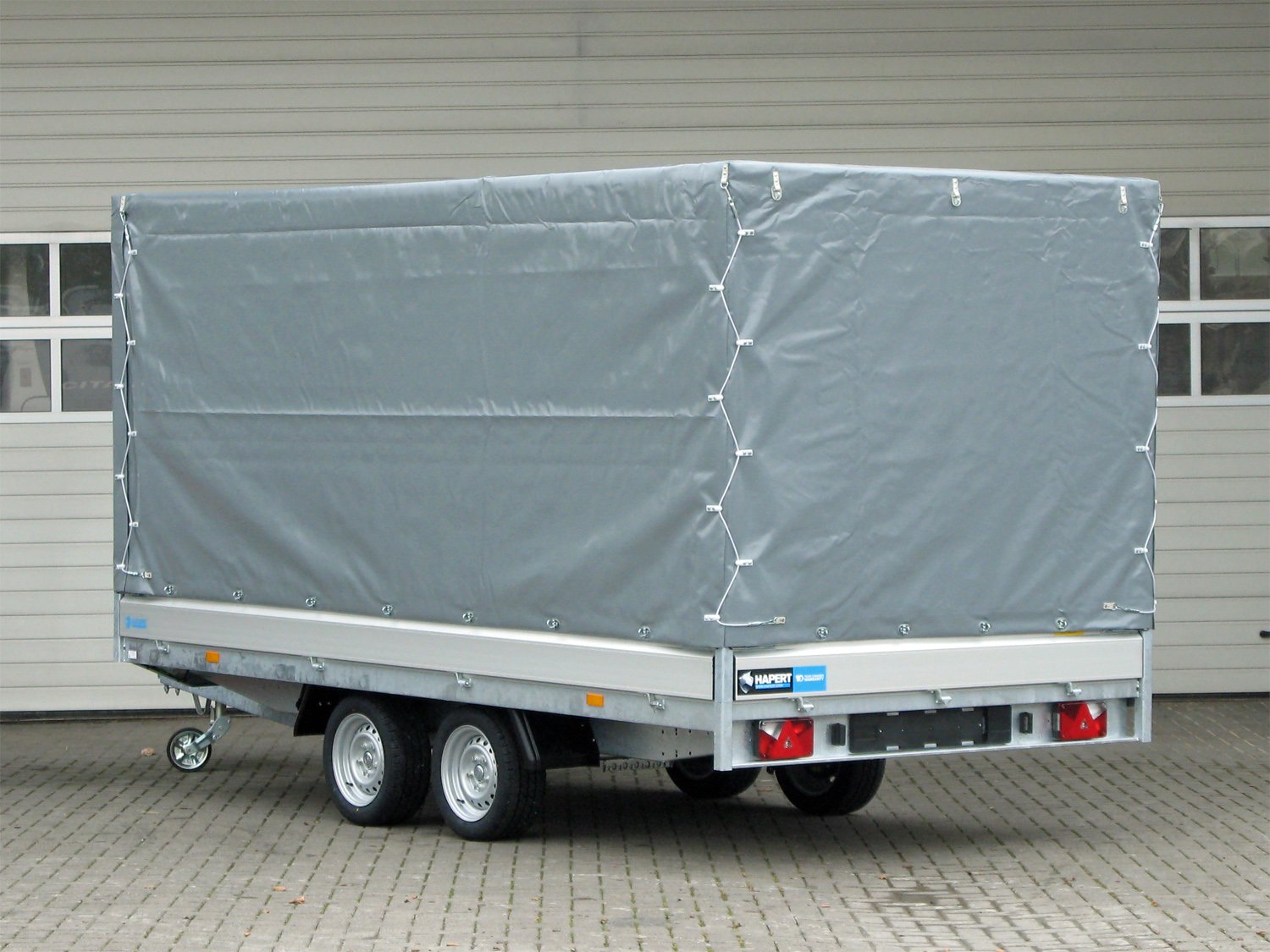 Remorque plateau Hapert Azure H-2 2700 4050 x 2000 avec bâche haute 2000 mm