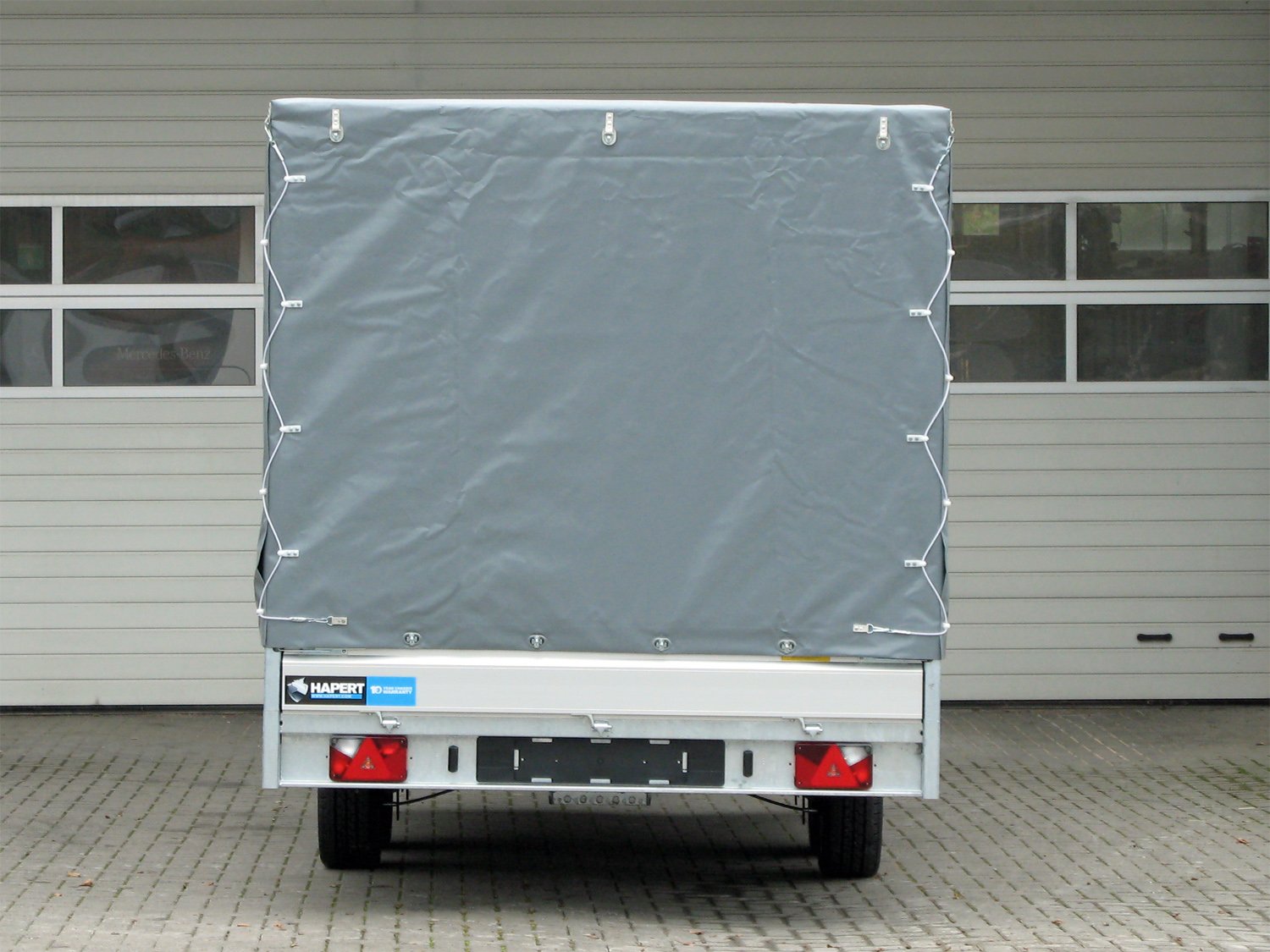 Remorque plateau Hapert Azure H-2 2700 4050 x 2000 avec bâche haute 2000 mm