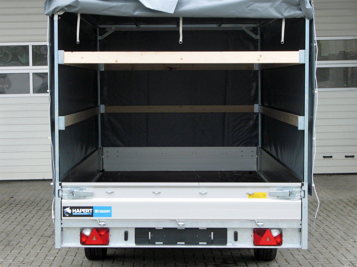 Remorque plateau Hapert Azure H-2 2700 4050 x 2000 avec bâche haute 2000 mm